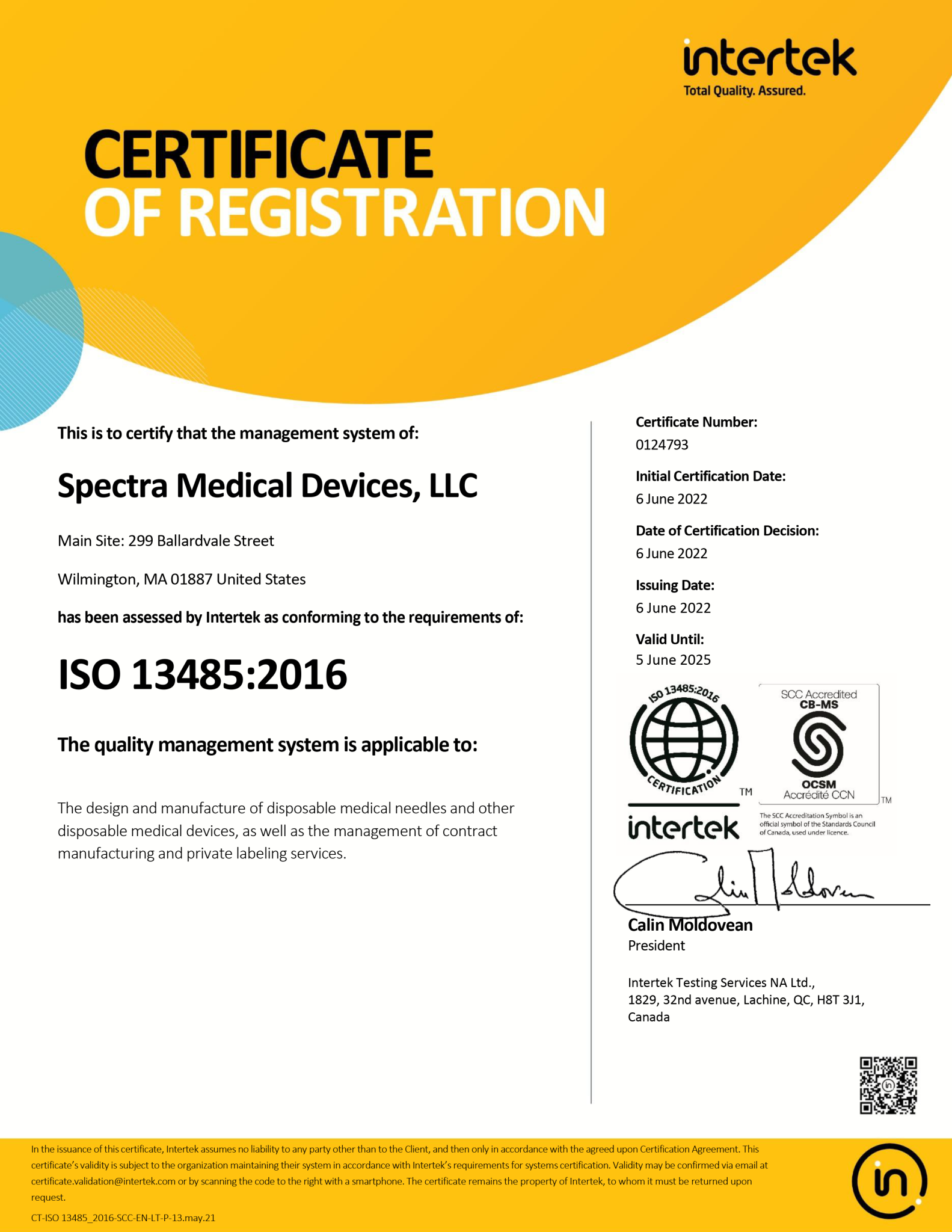 Spectra_ISO_Certificacte
